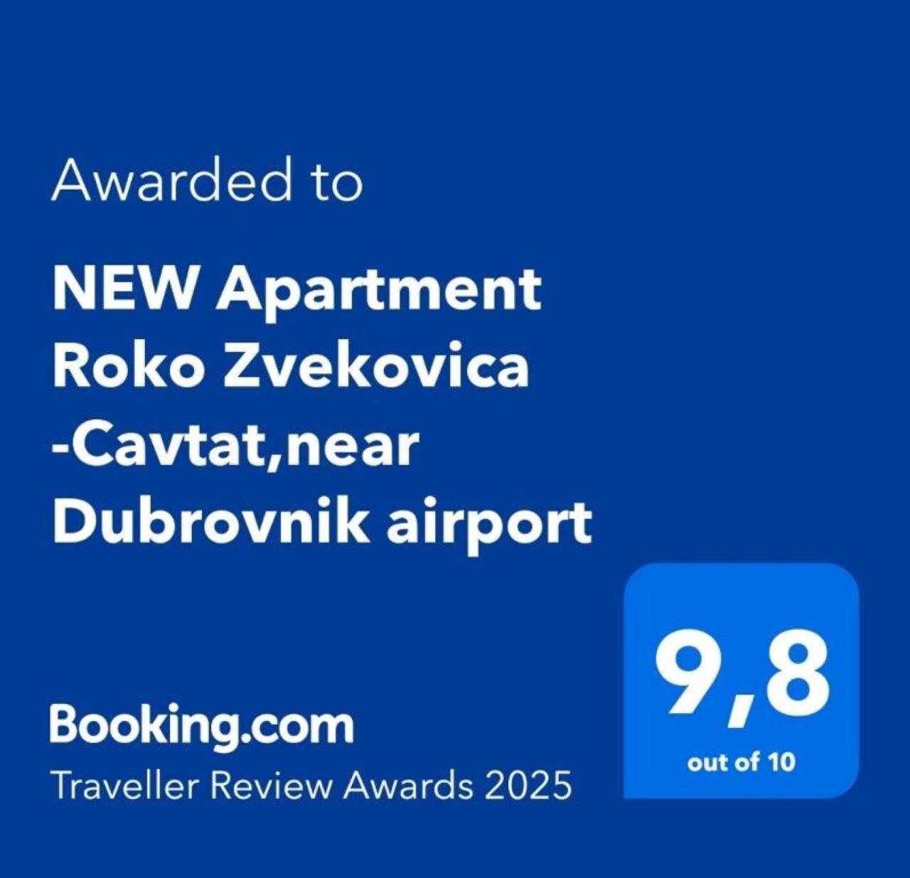 Apartment New Roko Zvekovica -cavtat,near Dubrovnik Airport *
